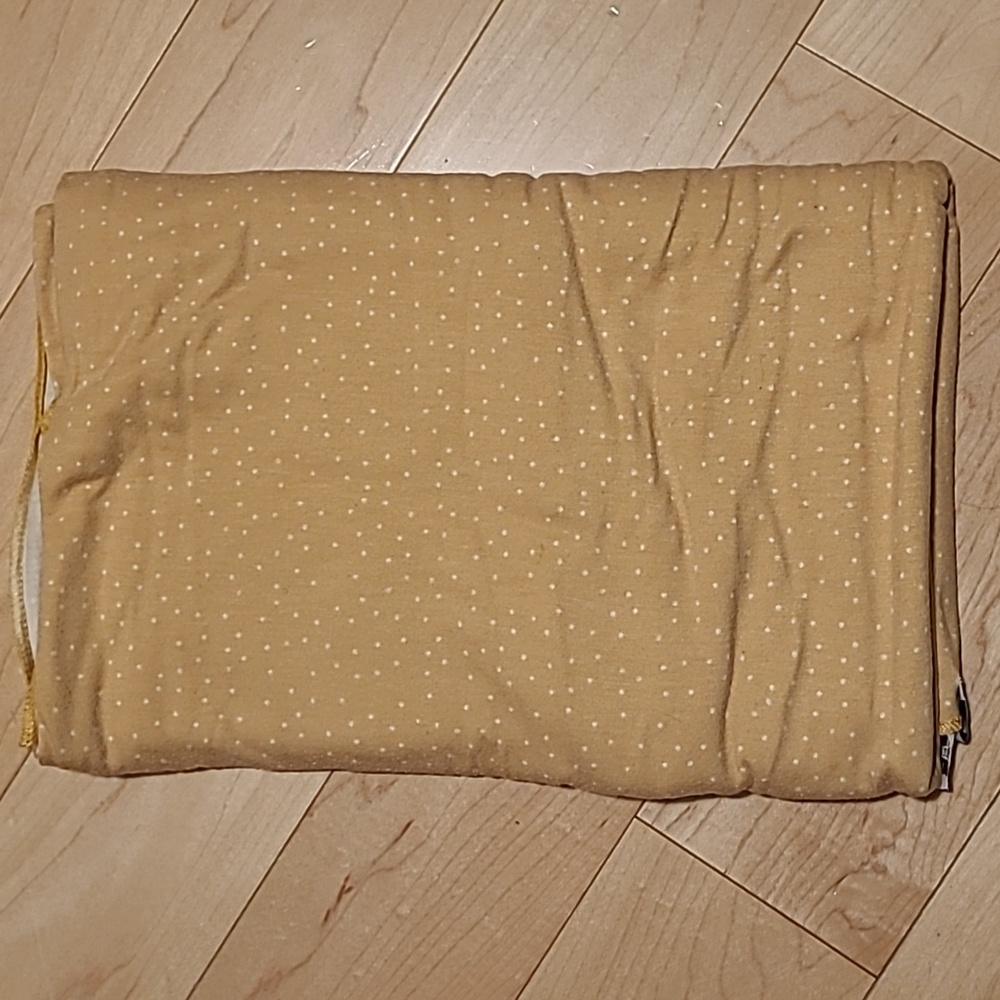 Copper Pearl Knit Swaddle Blanket Yellow With Whit Dotes